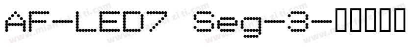 AF-LED7 Seg-3字体转换
